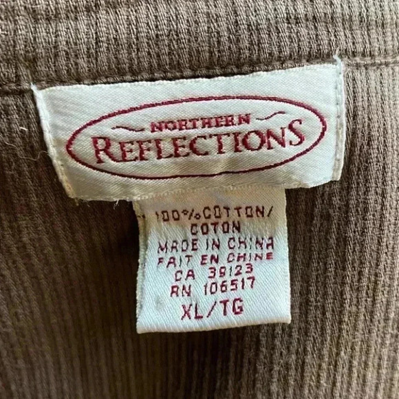 Vintage Northern Reflections Utility Jacket Casual Shacket Brown Size XL - Picture 12 of 15